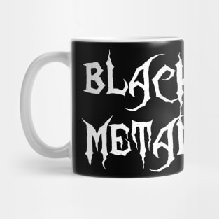 Black Metal Mug